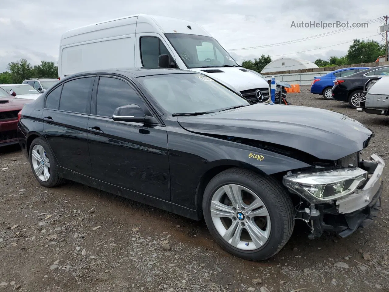 2016 Bmw 328 Xi Sulev Черный vin: WBA8E3G53GNU05464