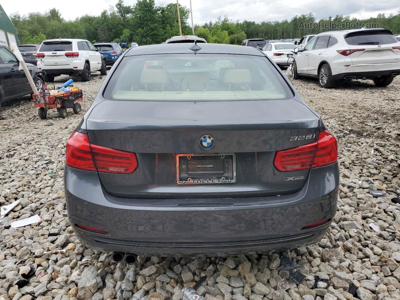 2016 Bmw 328 Xi Sulev Charcoal vin: WBA8E3G54GNT80932