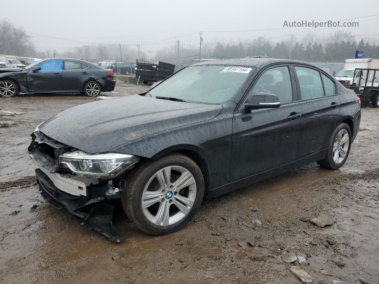 2016 Bmw 328 Xi Sulev Черный vin: WBA8E3G54GNU05019