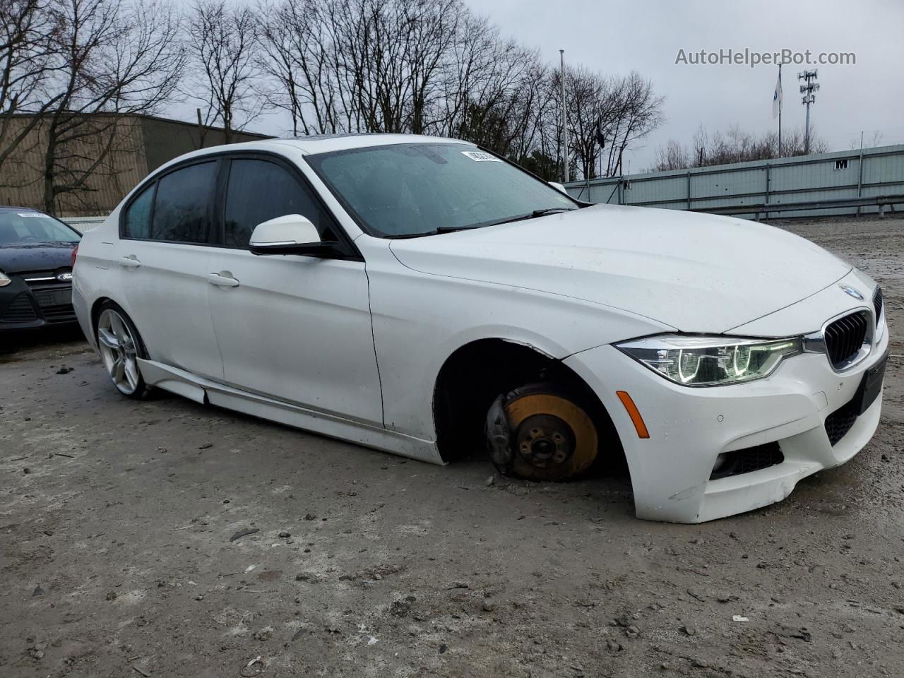 2016 Bmw 328 Xi Sulev White vin: WBA8E3G55GNU03019