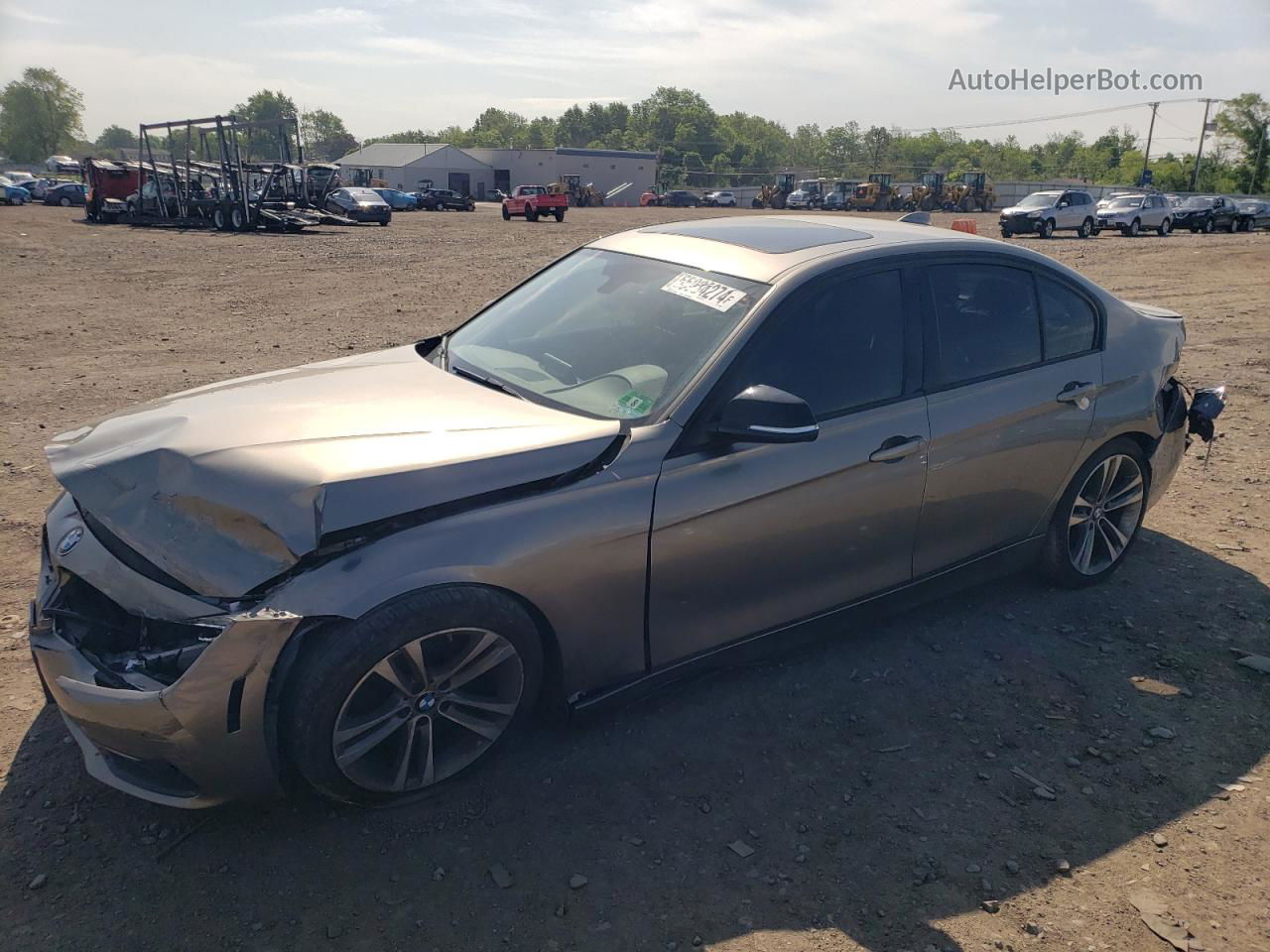 2016 Bmw 328 Xi Sulev Silver vin: WBA8E3G56GNT78969