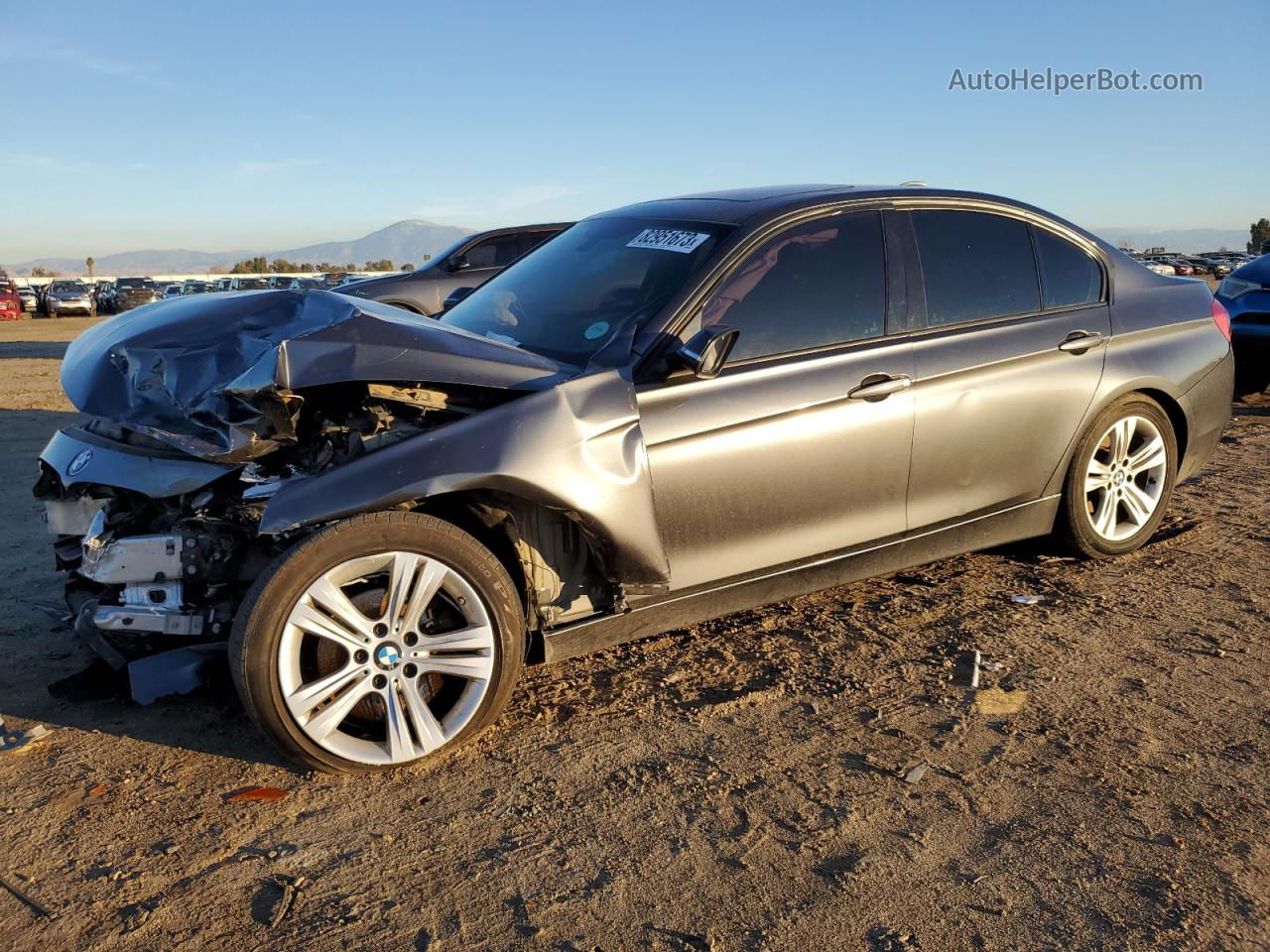 2016 Bmw 328 Xi Sulev Charcoal vin: WBA8E3G56GNT80818