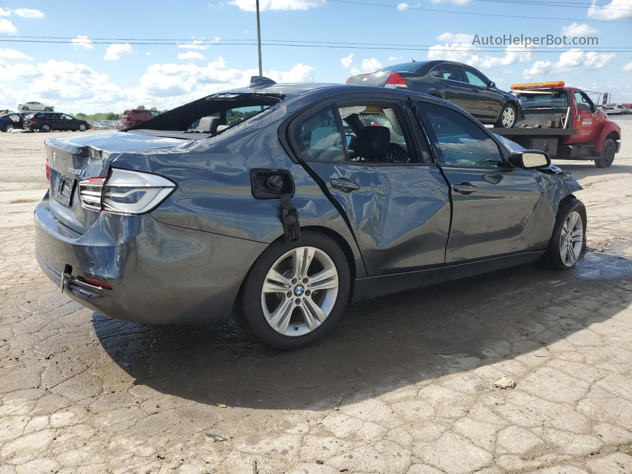 2016 Bmw 328 Xi Sulev Серый vin: WBA8E3G56GNU05748