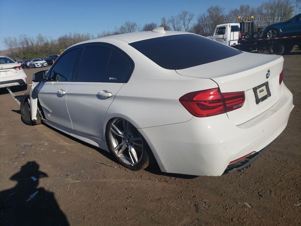 2016 Bmw 328 Xi Sulev White vin: WBA8E3G58GNU04116