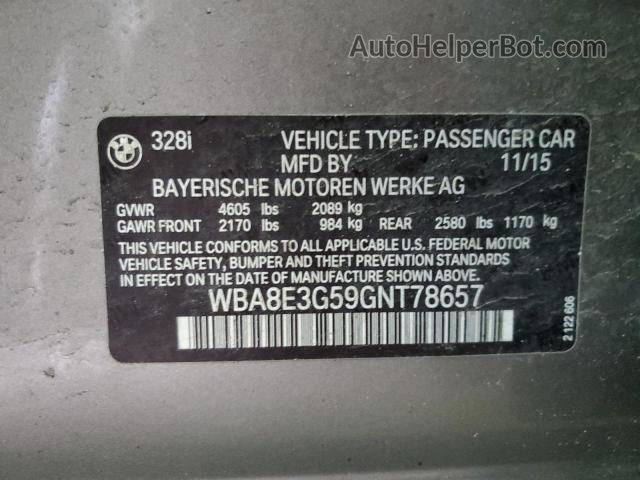 2016 Bmw 328 Xi Sulev Золотой vin: WBA8E3G59GNT78657