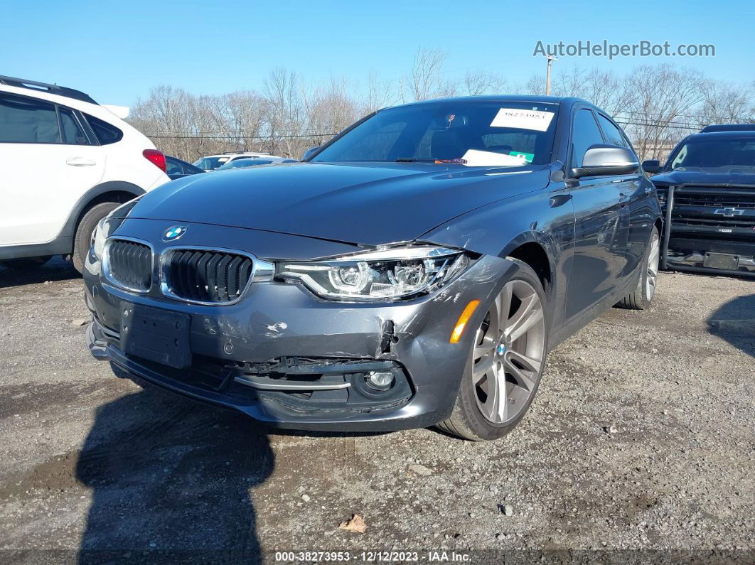 2016 Bmw 328i Xdrive Gray vin: WBA8E3G59GNU05033