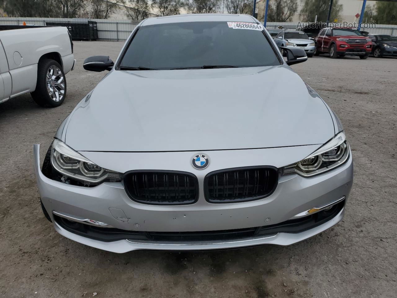 2016 Bmw 328 D Silver vin: WBA8E5C53GK388426