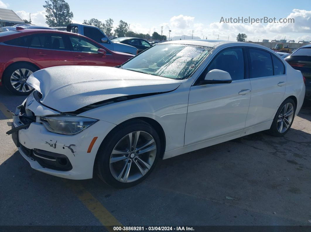 2017 Bmw 328d   White vin: WBA8E5C58HK388715