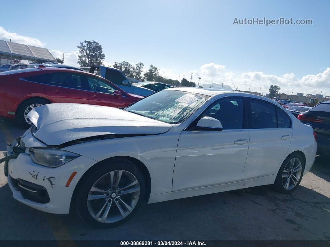 2017 Bmw 328d   White vin: WBA8E5C58HK388715