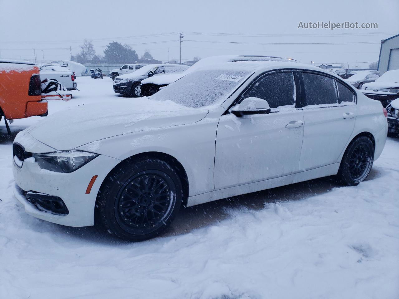 2017 Bmw 320 Xi White vin: WBA8E5G33HNU43823