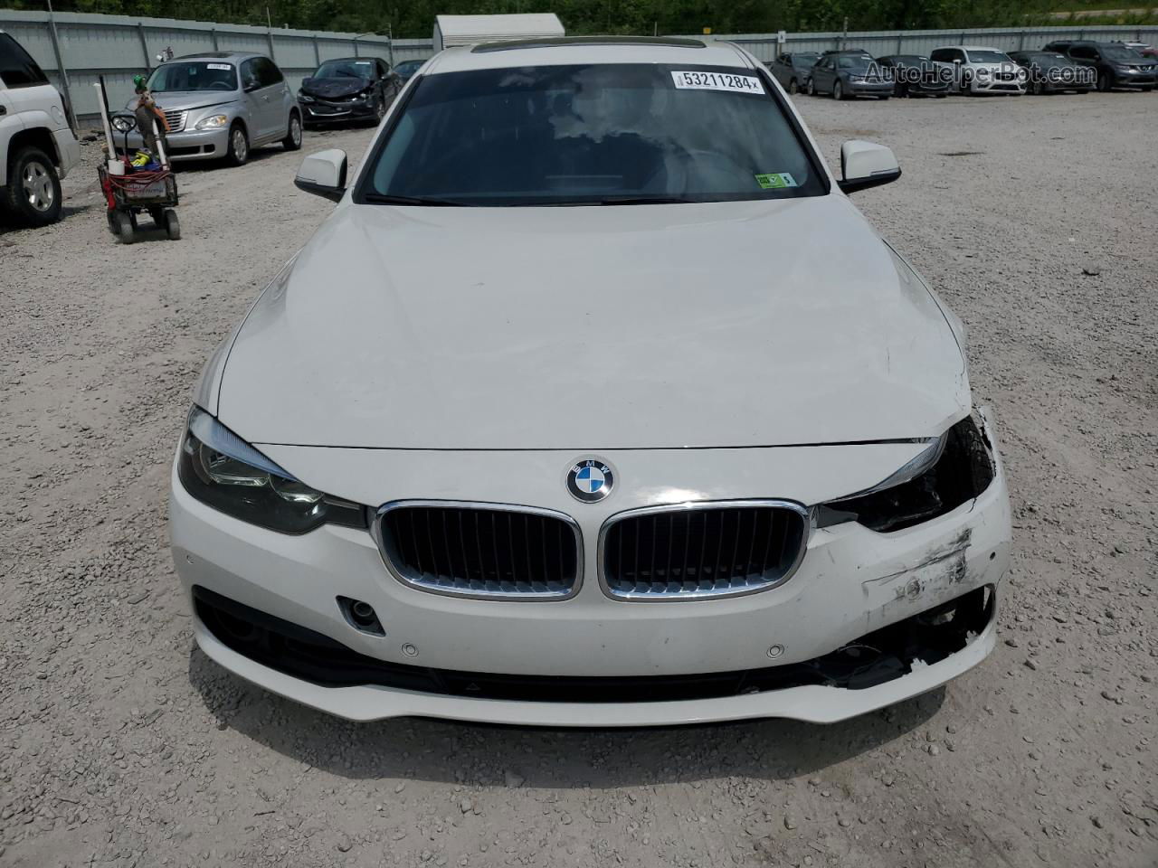 2017 Bmw 320 Xi White vin: WBA8E5G37HNU43629