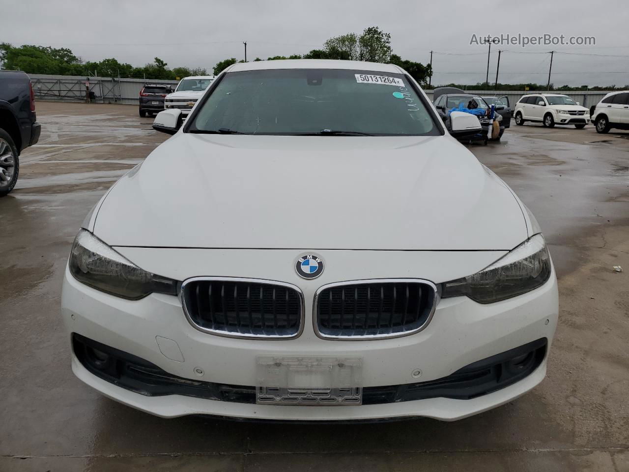 2017 Bmw 320 Xi White vin: WBA8E5G38HNU44109