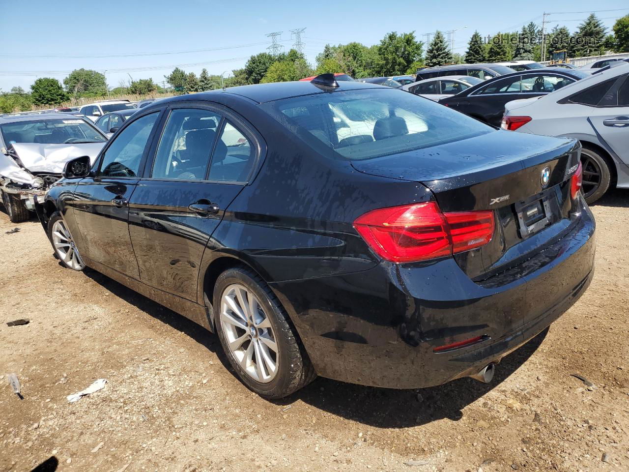 2017 Bmw 320 Xi Black vin: WBA8E5G3XHNU42667