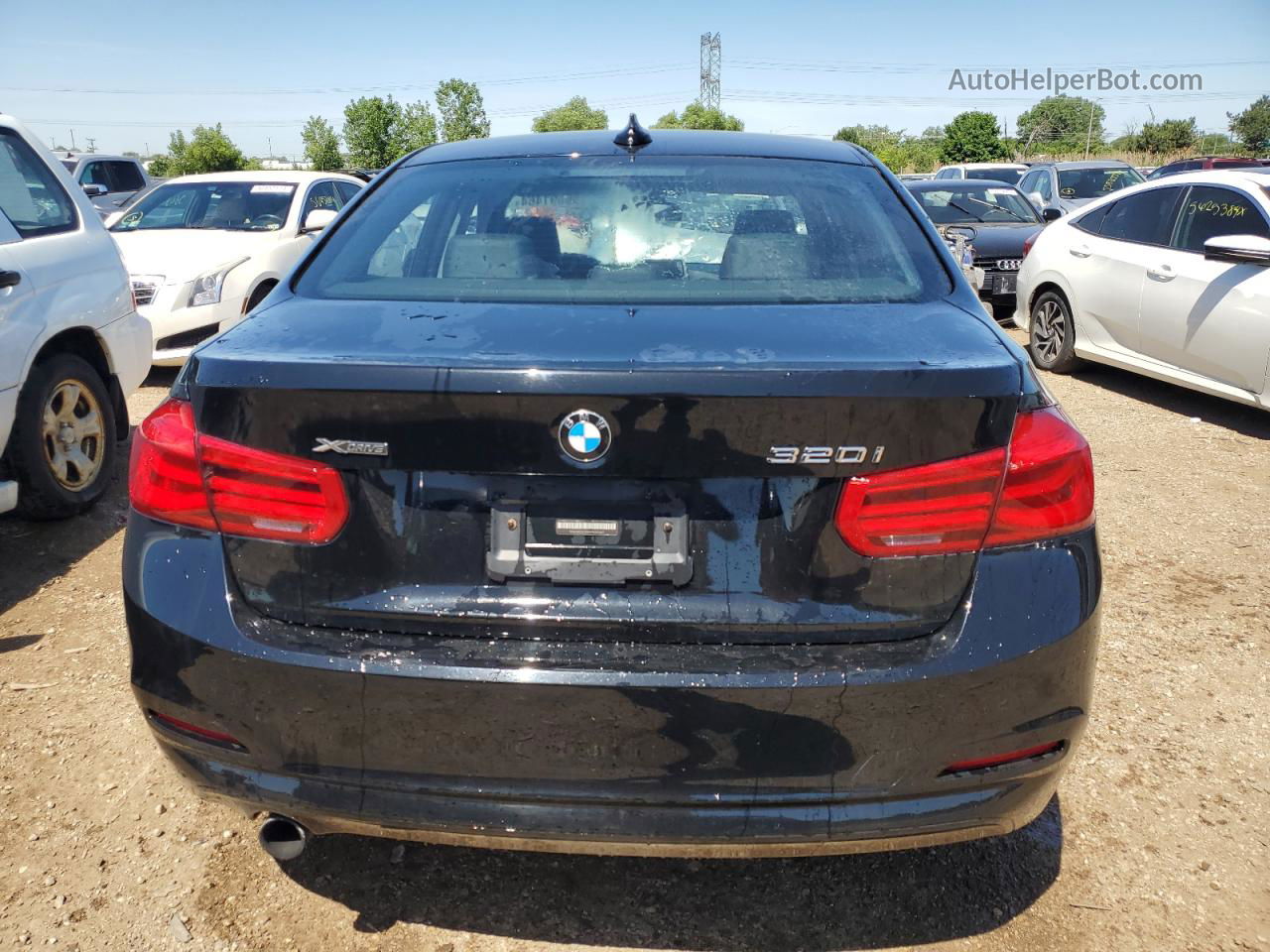 2017 Bmw 320 Xi Black vin: WBA8E5G3XHNU42667