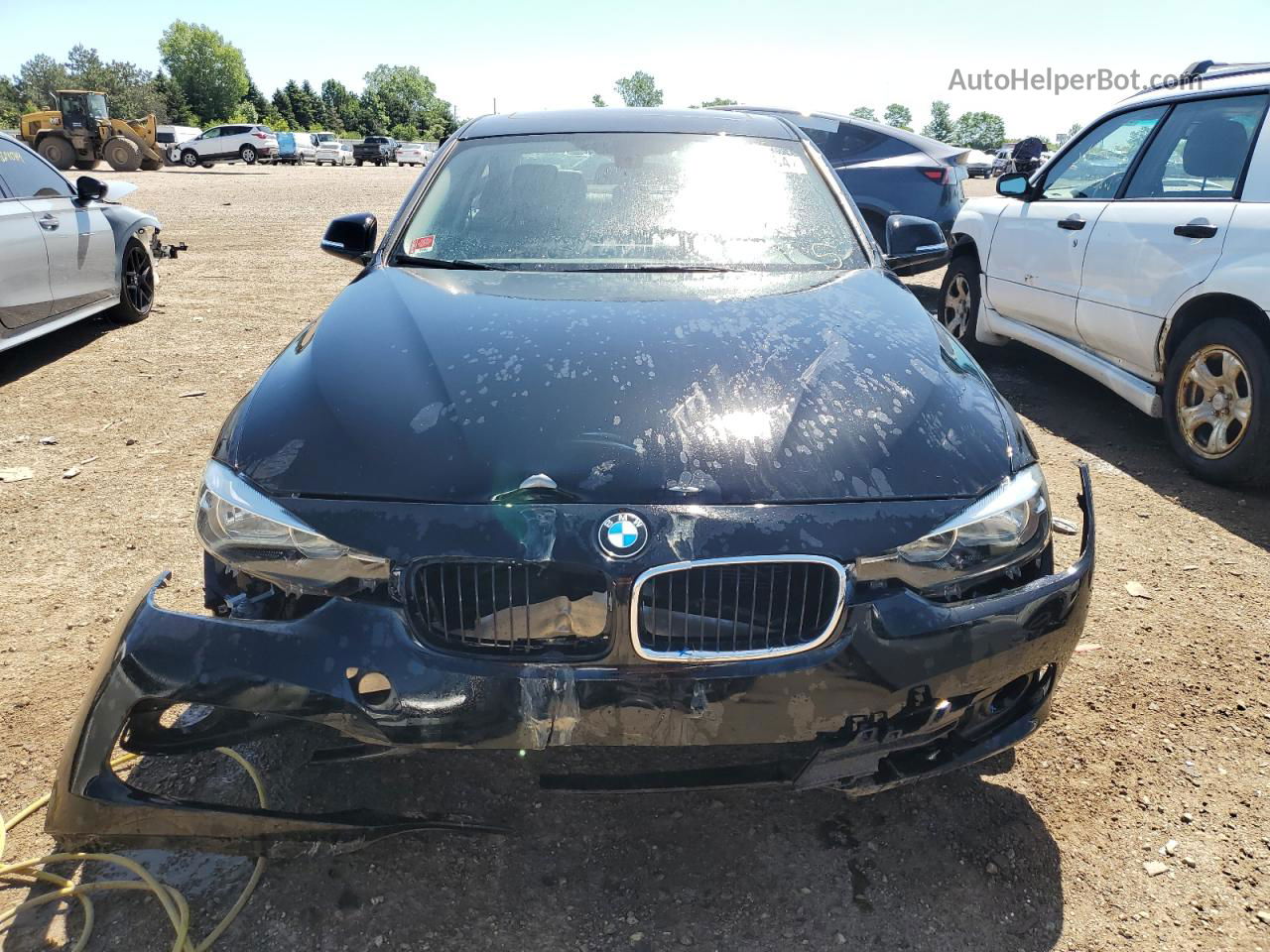 2017 Bmw 320 Xi Black vin: WBA8E5G3XHNU42667