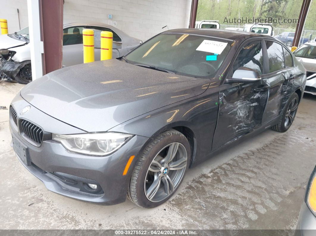 2016 Bmw 320i Xdrive Gray vin: WBA8E5G51GNT40190