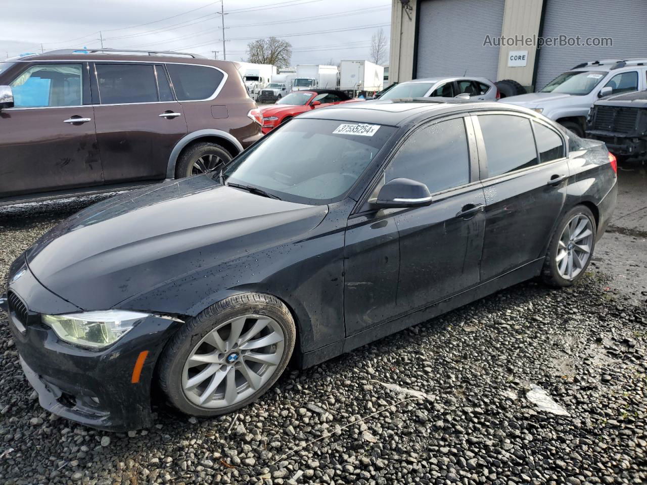 2016 Bmw 320 Xi Black vin: WBA8E5G51GNT41100