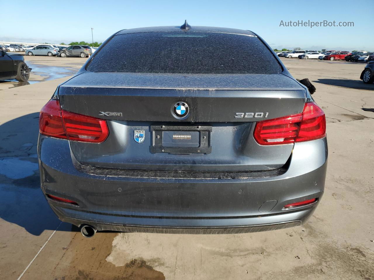 2016 Bmw 320 Xi Gray vin: WBA8E5G51GNT41372