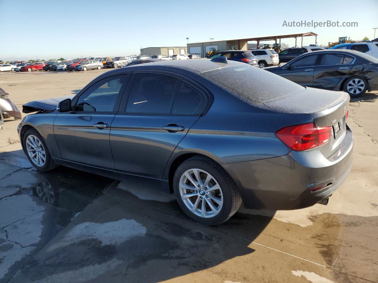 2016 Bmw 320 Xi Gray vin: WBA8E5G51GNT41372