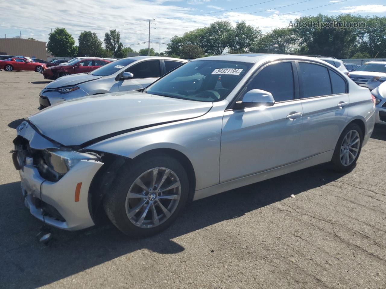 2016 Bmw 320 Xi Silver vin: WBA8E5G51GNU20976