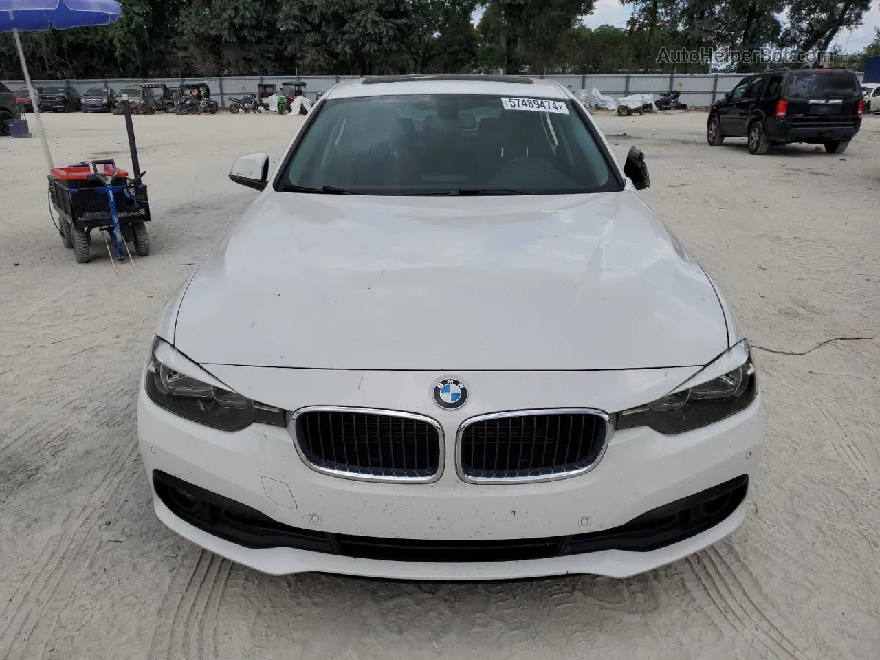 2016 Bmw 320 Xi White vin: WBA8E5G52GNT41493