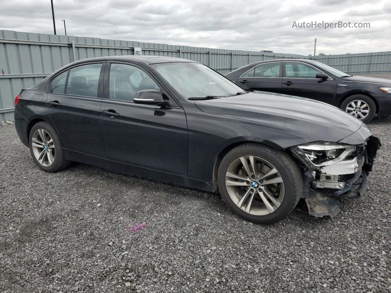 2017 Bmw 320 Xi Black vin: WBA8E5G53HNU22780