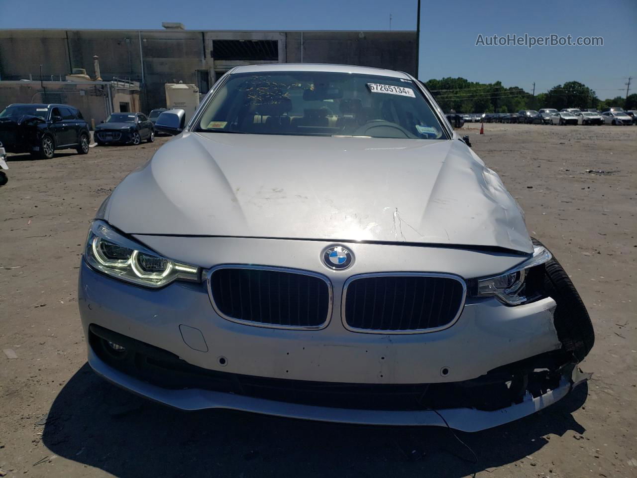 2017 Bmw 320 Xi Silver vin: WBA8E5G53HNU42298