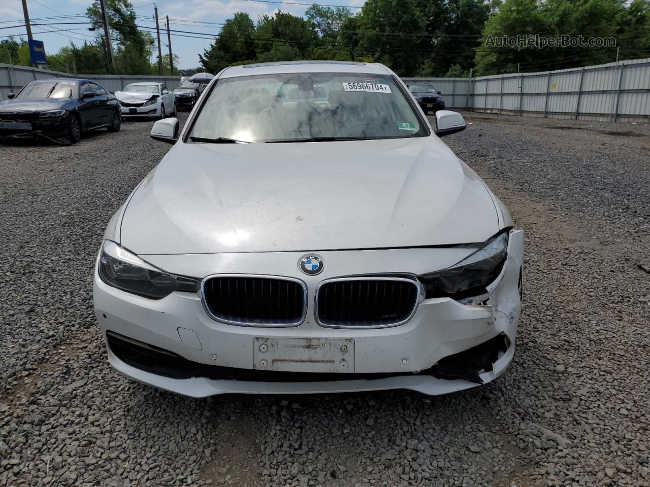 2016 Bmw 320 Xi White vin: WBA8E5G54GNT93790