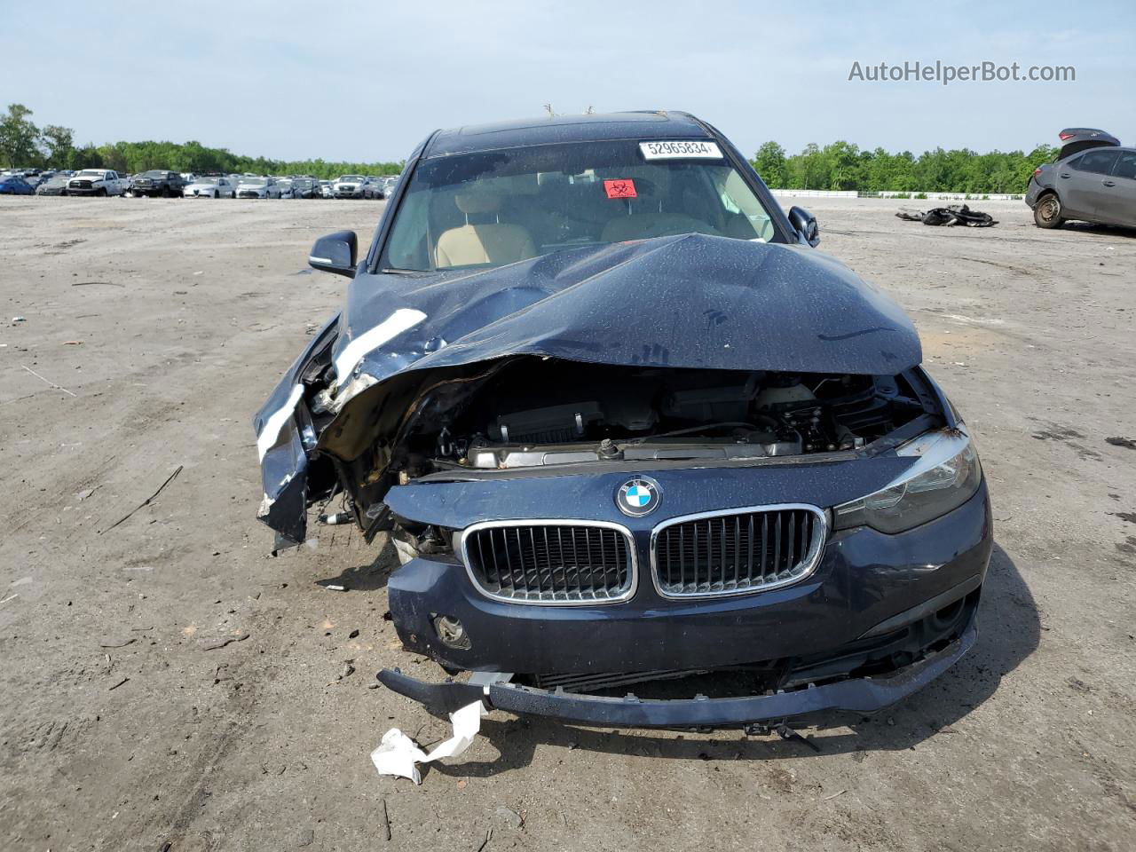 2016 Bmw 320 Xi Blue vin: WBA8E5G54GNU20244