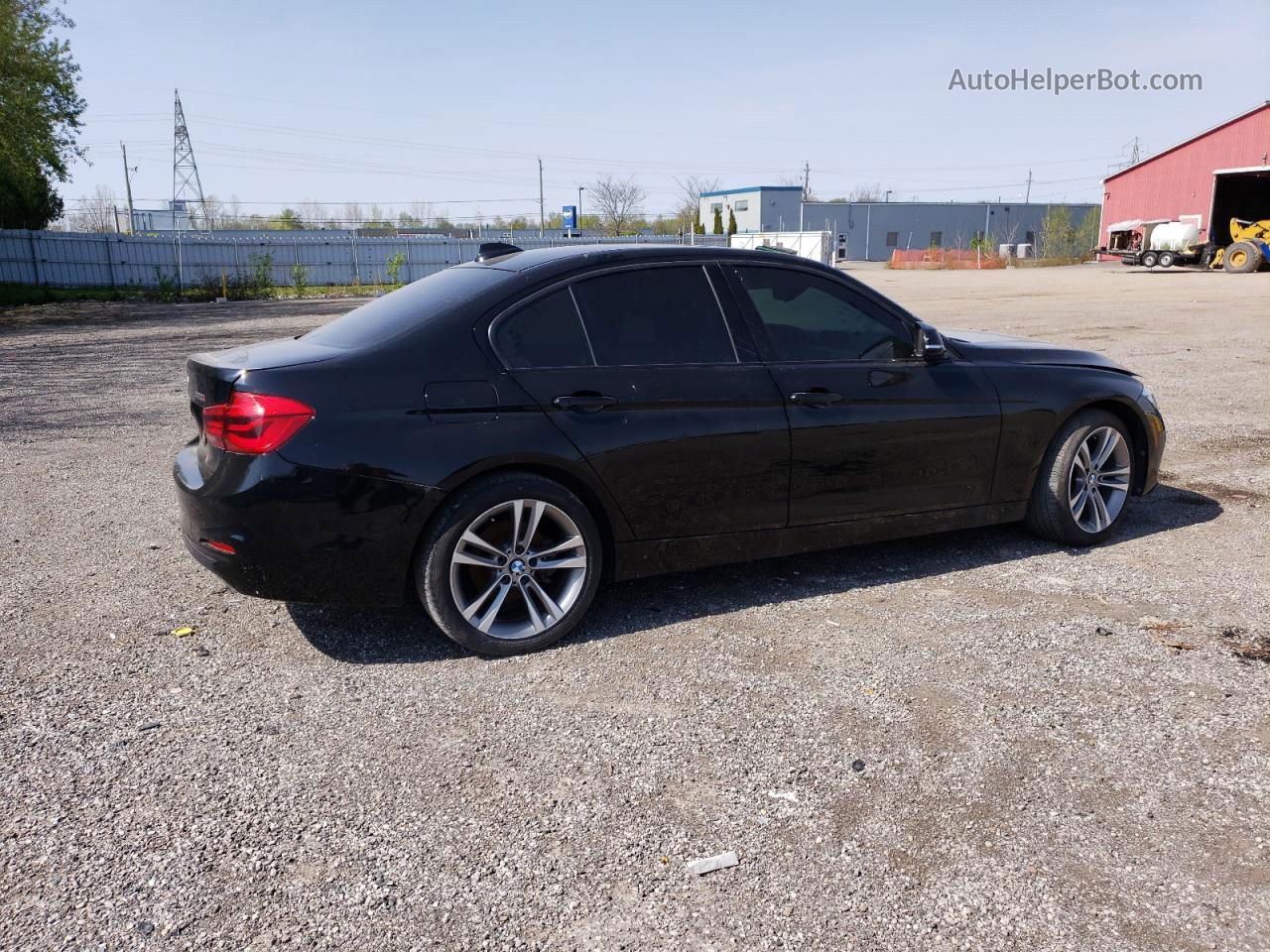 2017 Bmw 320 Xi Черный vin: WBA8E5G55HNU22750