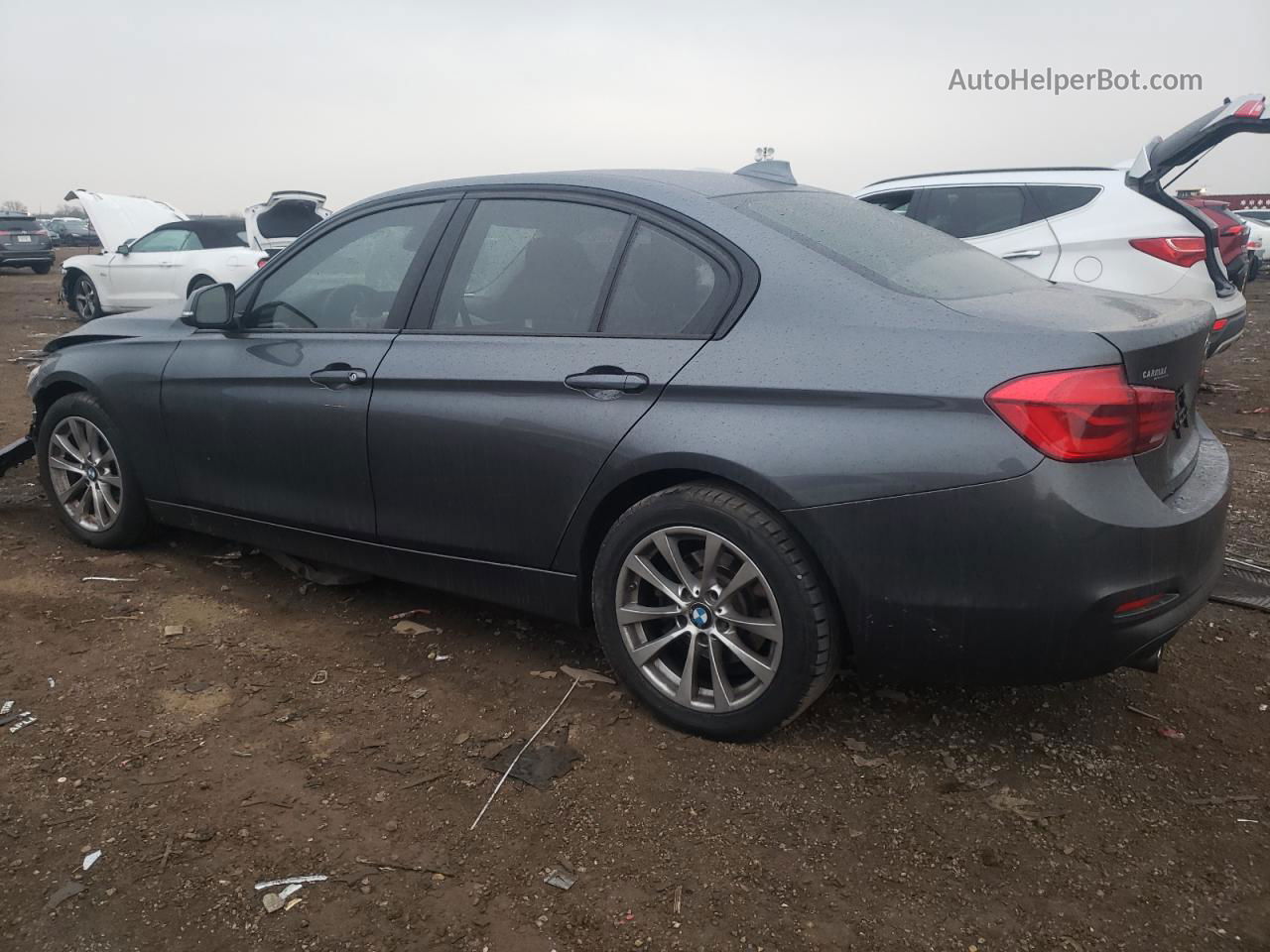 2017 Bmw 320 Xi Gray vin: WBA8E5G56HNU42280