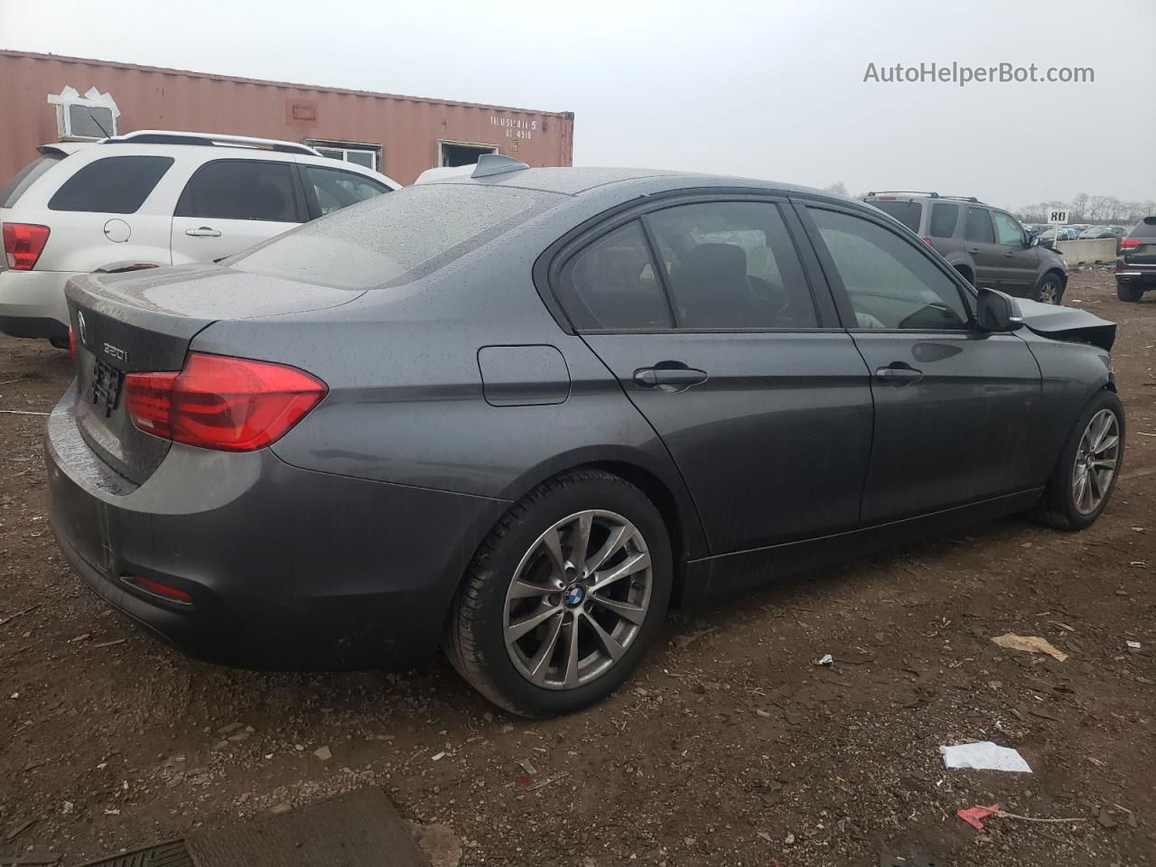 2017 Bmw 320 Xi Gray vin: WBA8E5G56HNU42280