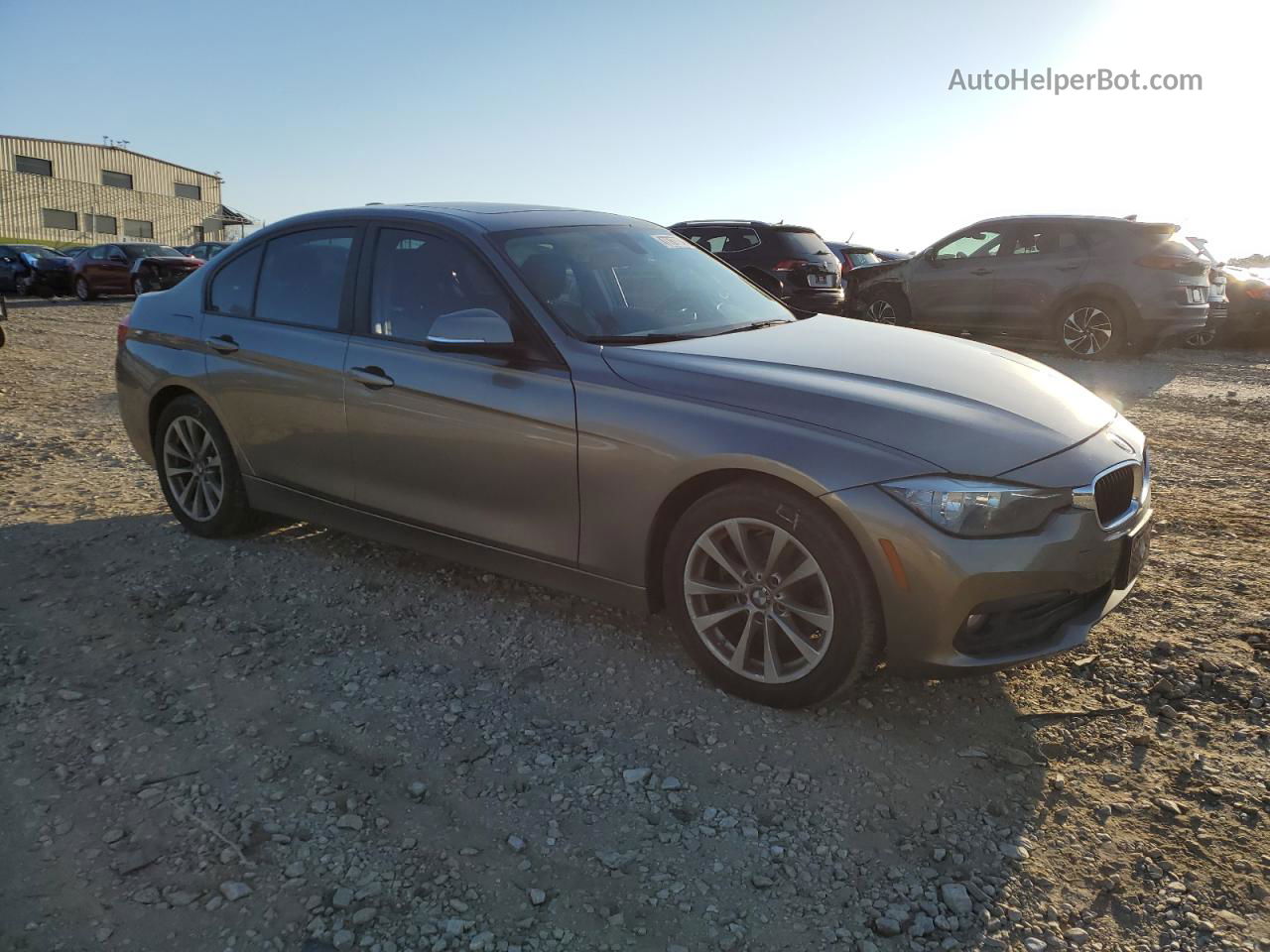 2016 Bmw 320 Xi Gray vin: WBA8E5G57GNT41490