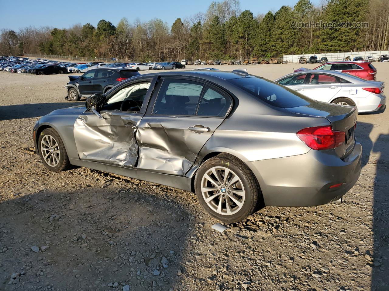 2016 Bmw 320 Xi Gray vin: WBA8E5G57GNT41490