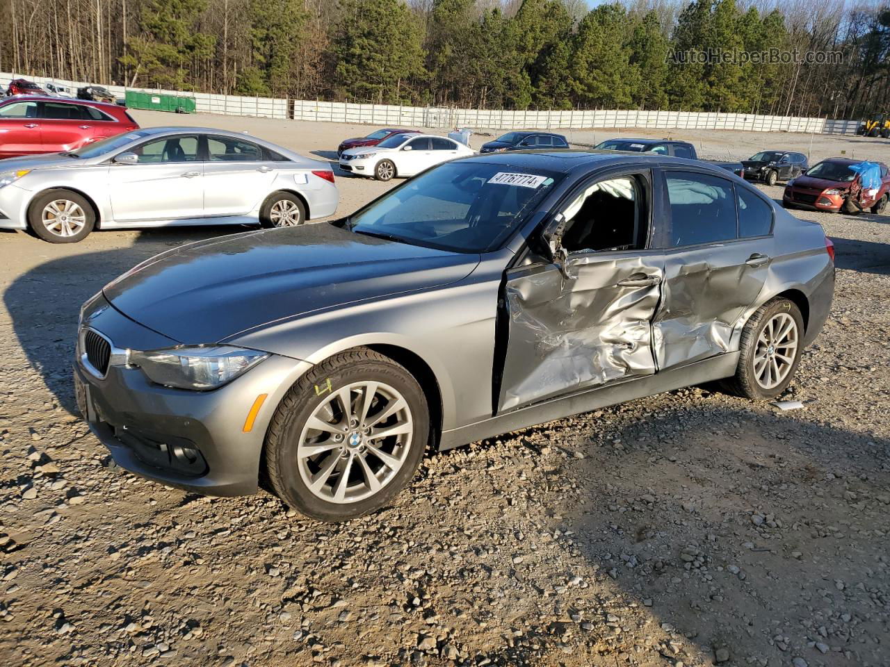 2016 Bmw 320 Xi Gray vin: WBA8E5G57GNT41490