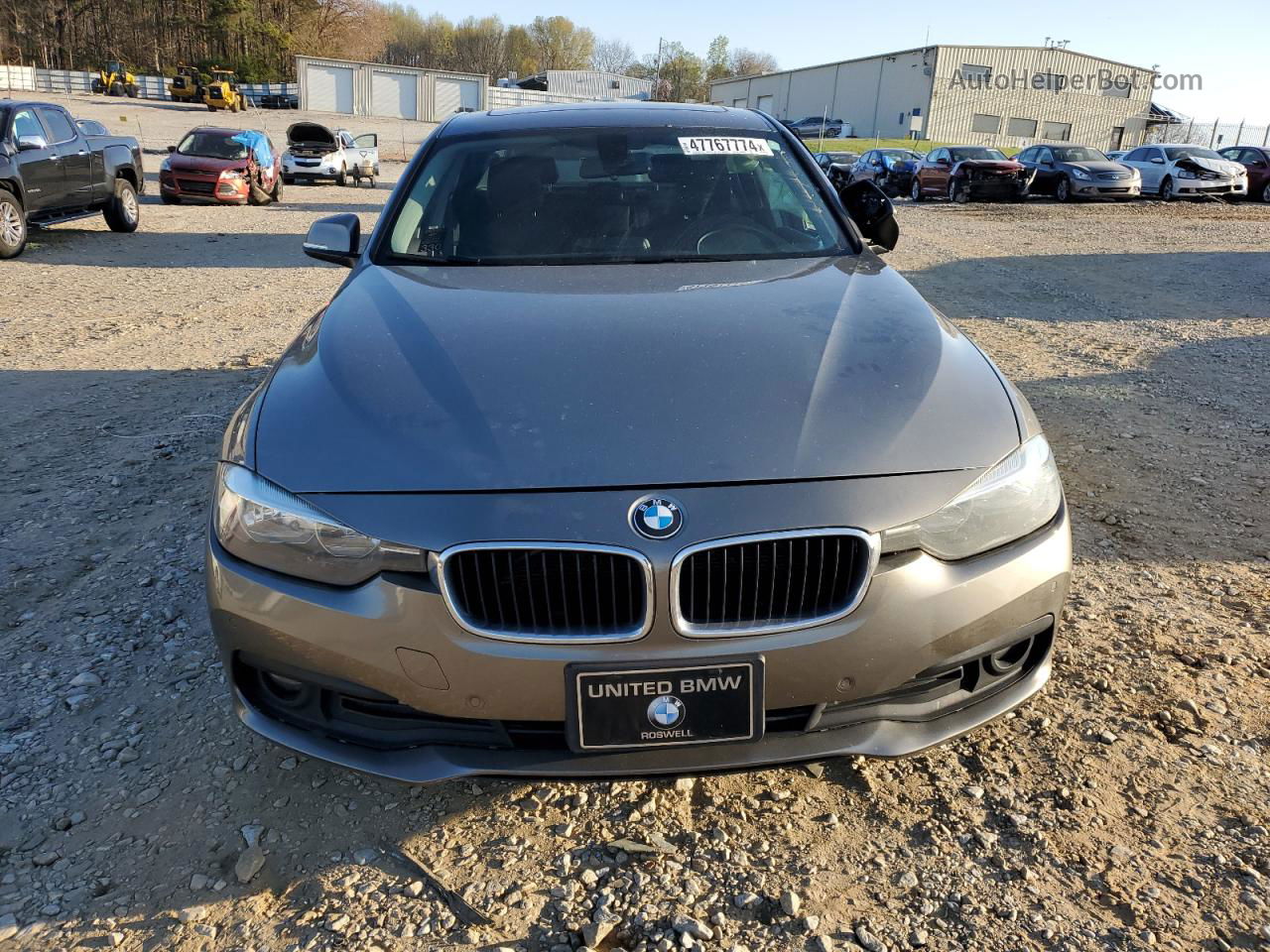 2016 Bmw 320 Xi Gray vin: WBA8E5G57GNT41490