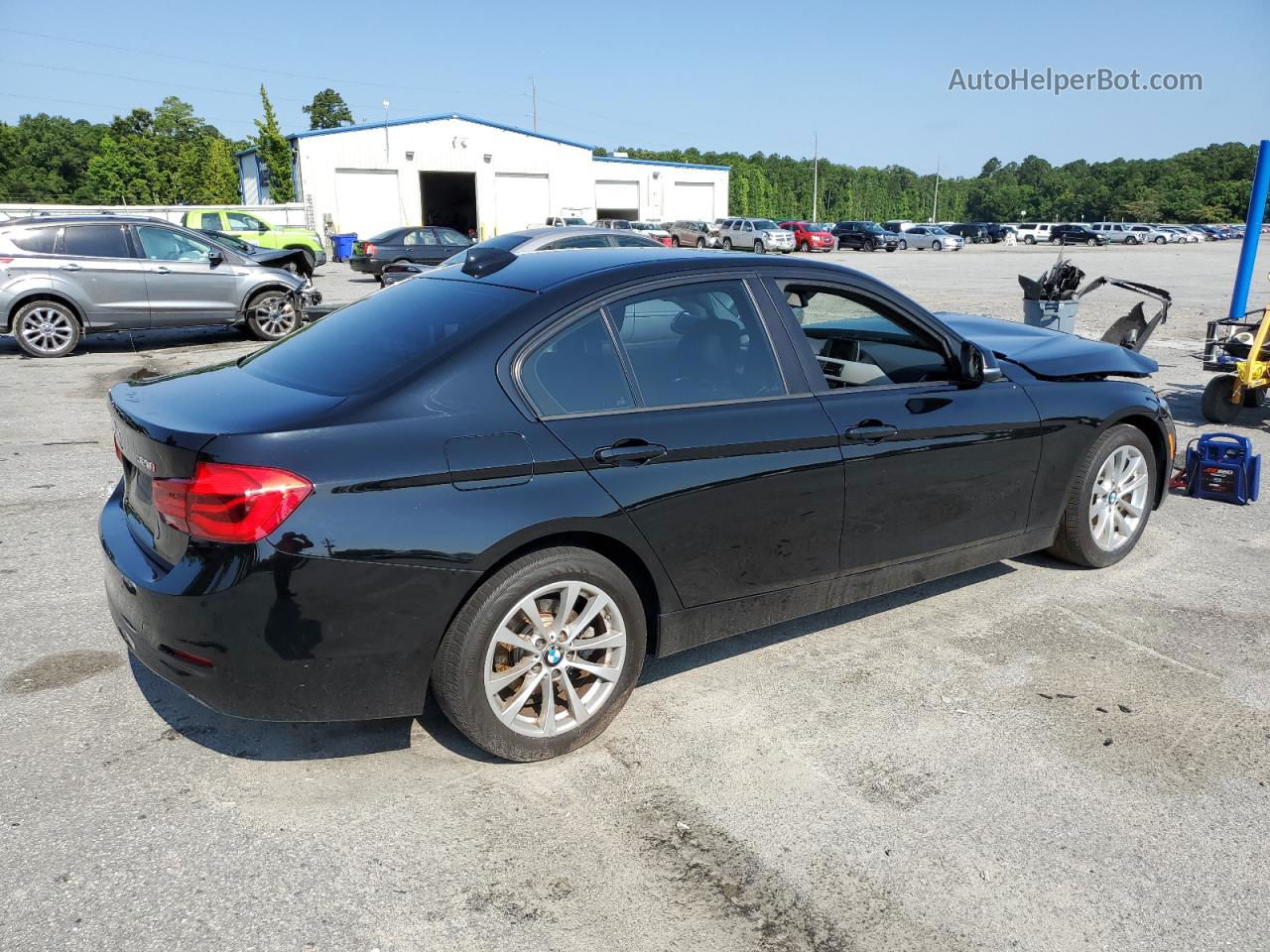 2017 Bmw 320 Xi Black vin: WBA8E5G57HNU41381