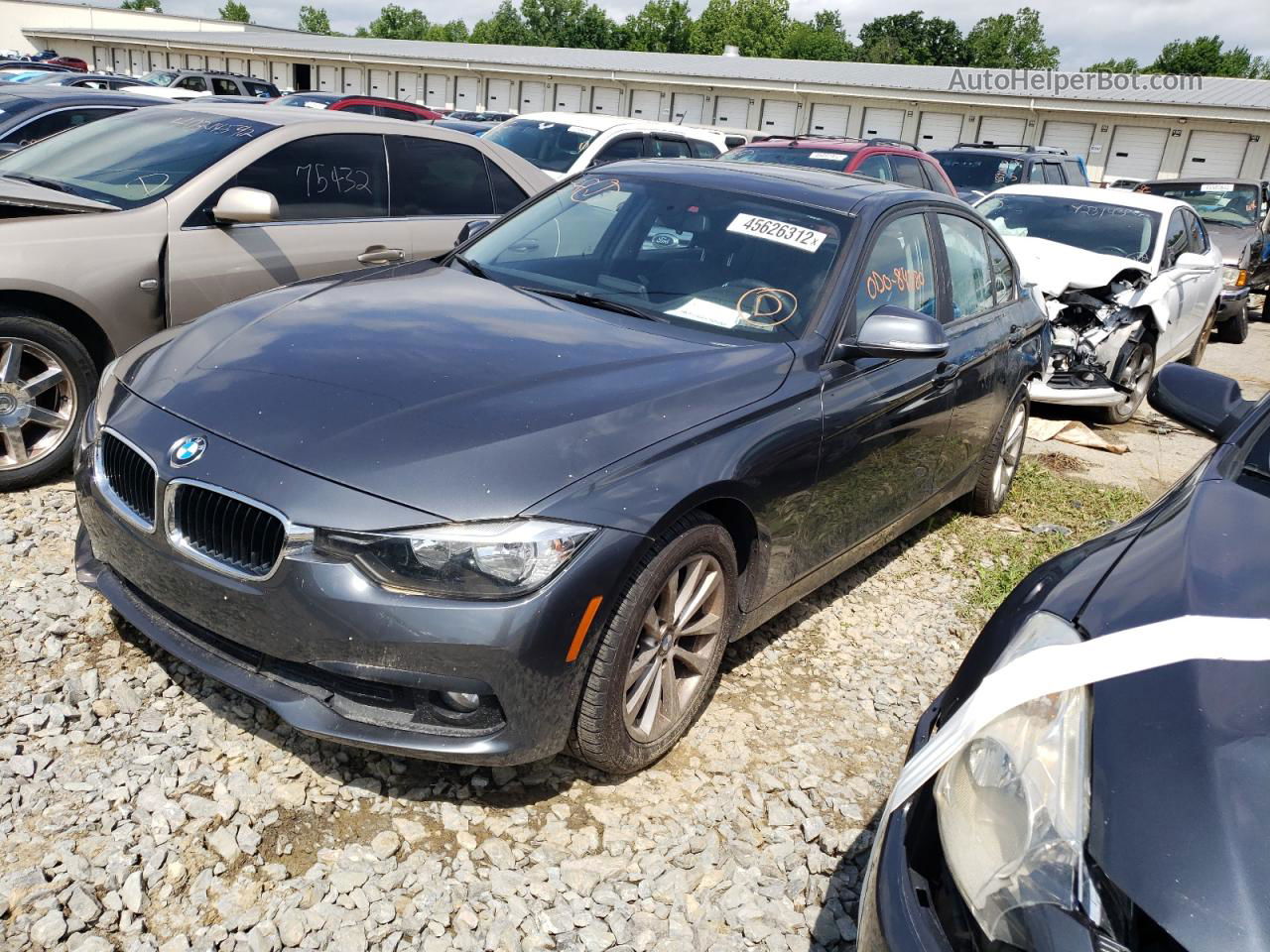 2017 Bmw 320 Xi Gray vin: WBA8E5G57HNU41929