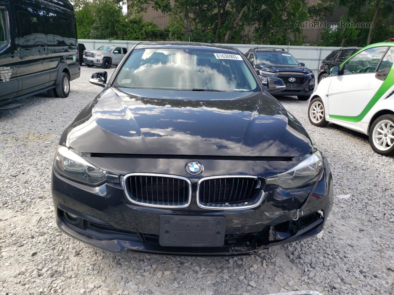 2016 Bmw 320 Xi Black vin: WBA8E5G59GNU20255