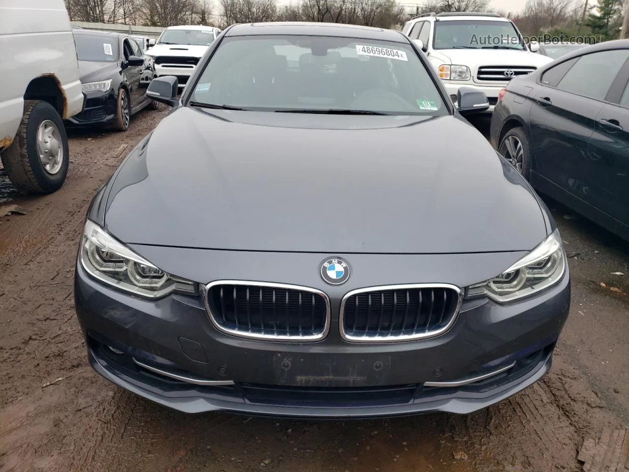 2016 Bmw 328 I Серый vin: WBA8E7C52GK415479