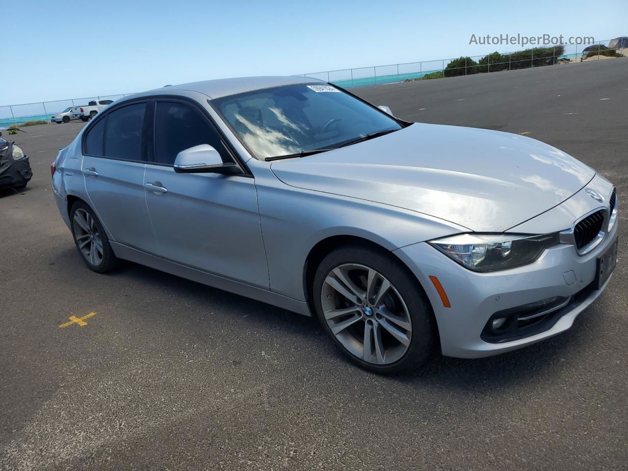 2016 Bmw 328 I Silver vin: WBA8E7C56GK415467