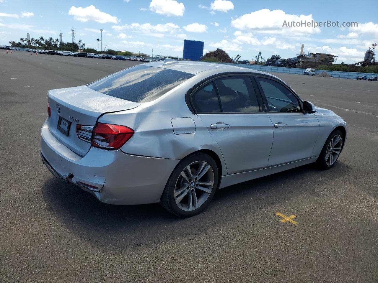 2016 Bmw 328 I Silver vin: WBA8E7C56GK415467