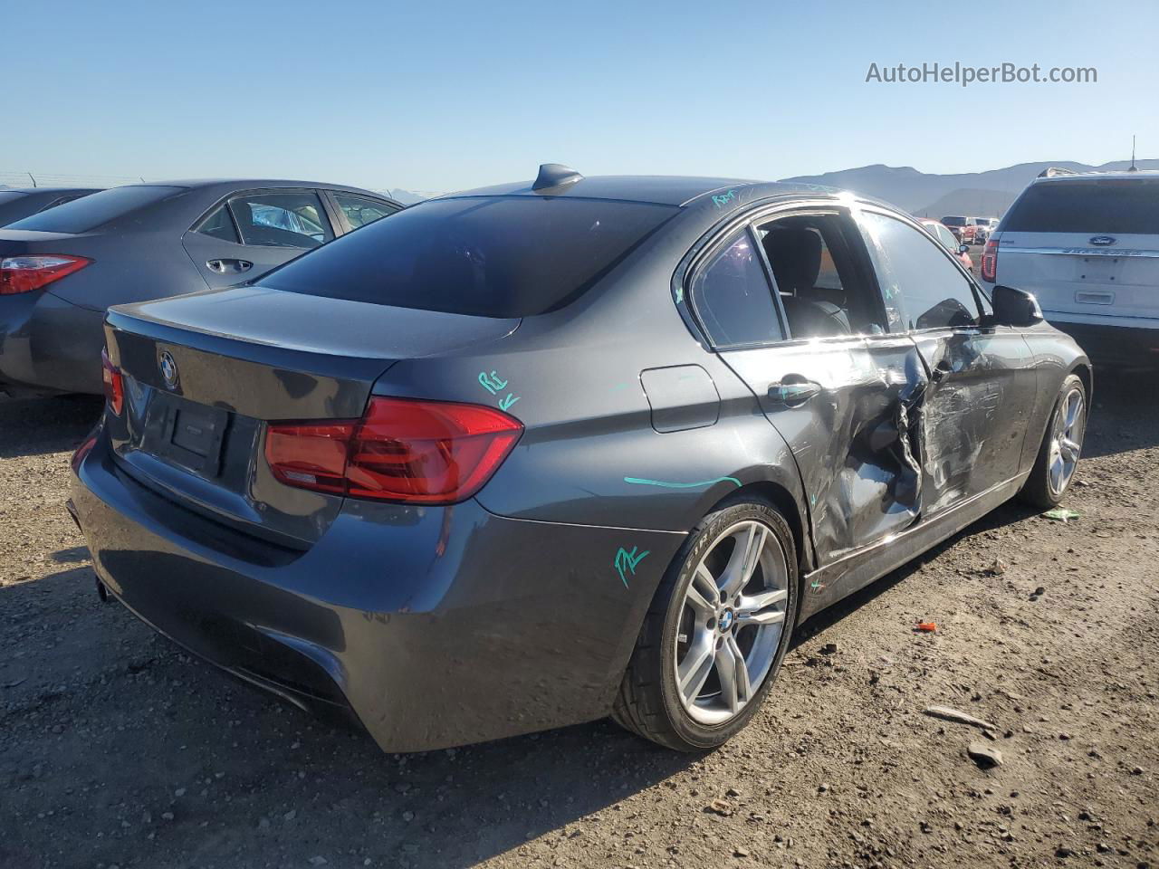 2016 Bmw 328 I Sulev Угольный vin: WBA8E9C50GK646733