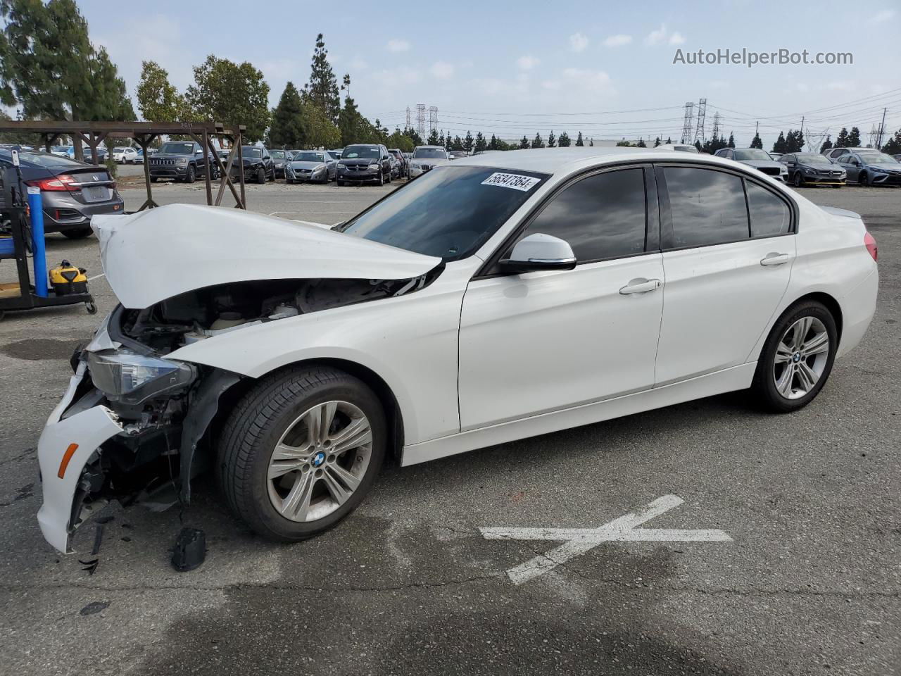 2016 Bmw 328 I Sulev Белый vin: WBA8E9C51GK643565