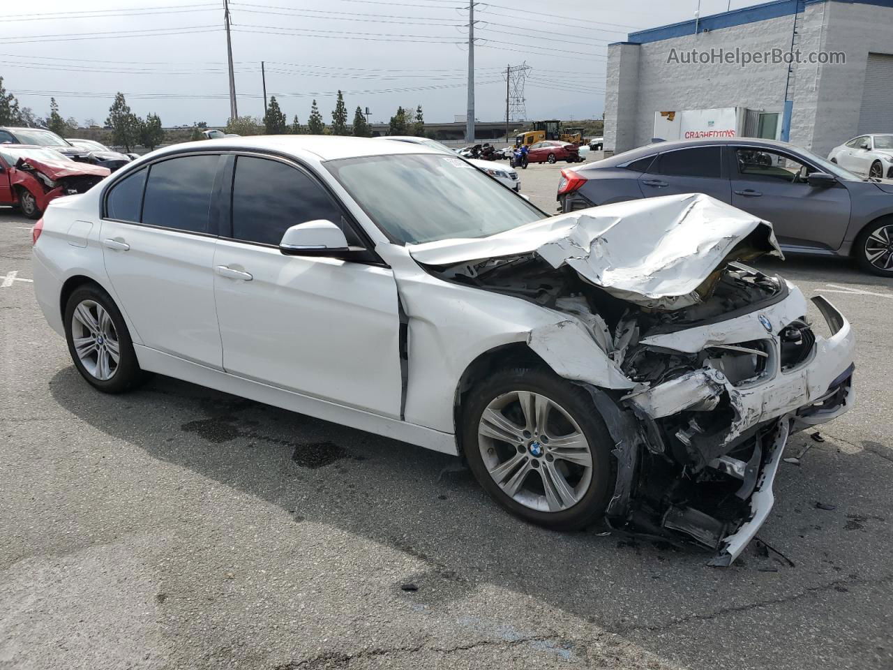 2016 Bmw 328 I Sulev White vin: WBA8E9C51GK643565