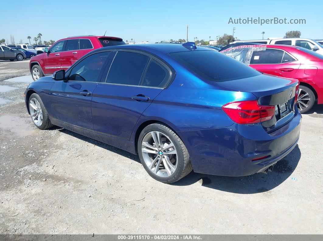 2016 Bmw 328i   Синий vin: WBA8E9C51GK644795