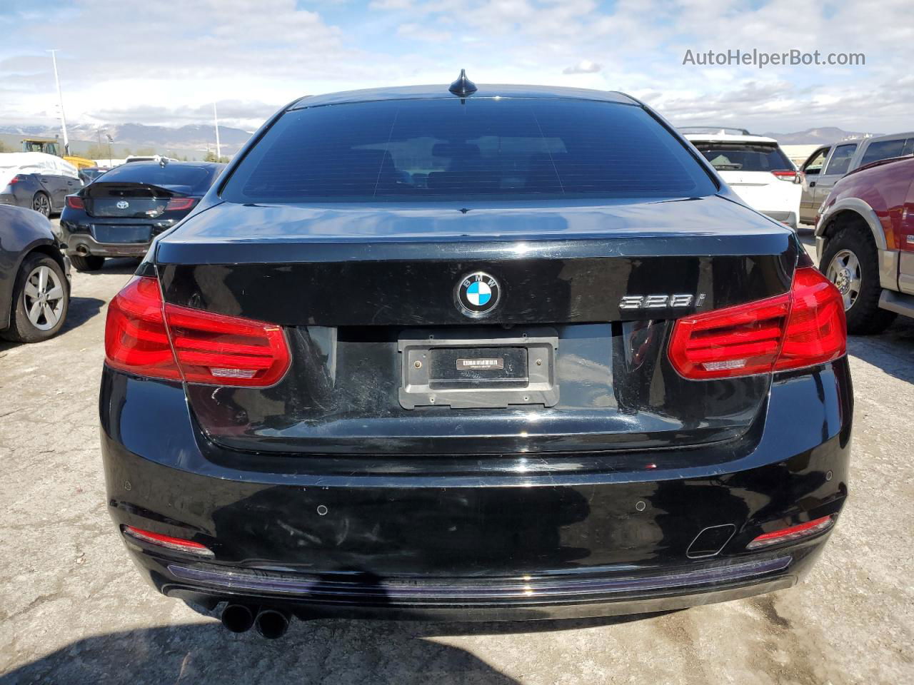 2016 Bmw 328 I Sulev Black vin: WBA8E9C51GK647597