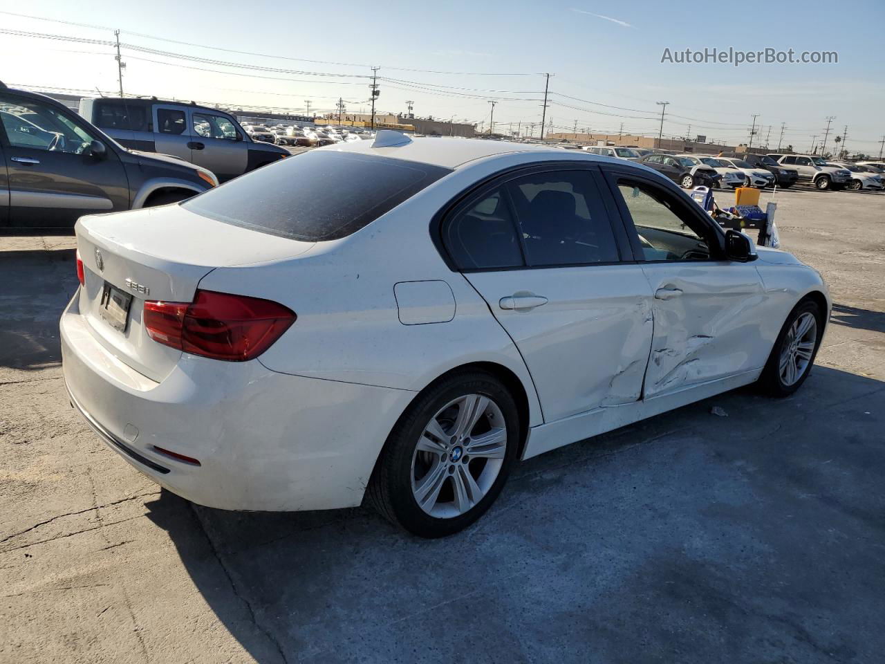 2016 Bmw 328 I Sulev White vin: WBA8E9C53GK644653