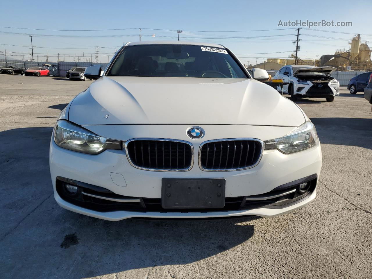 2016 Bmw 328 I Sulev White vin: WBA8E9C53GK644653