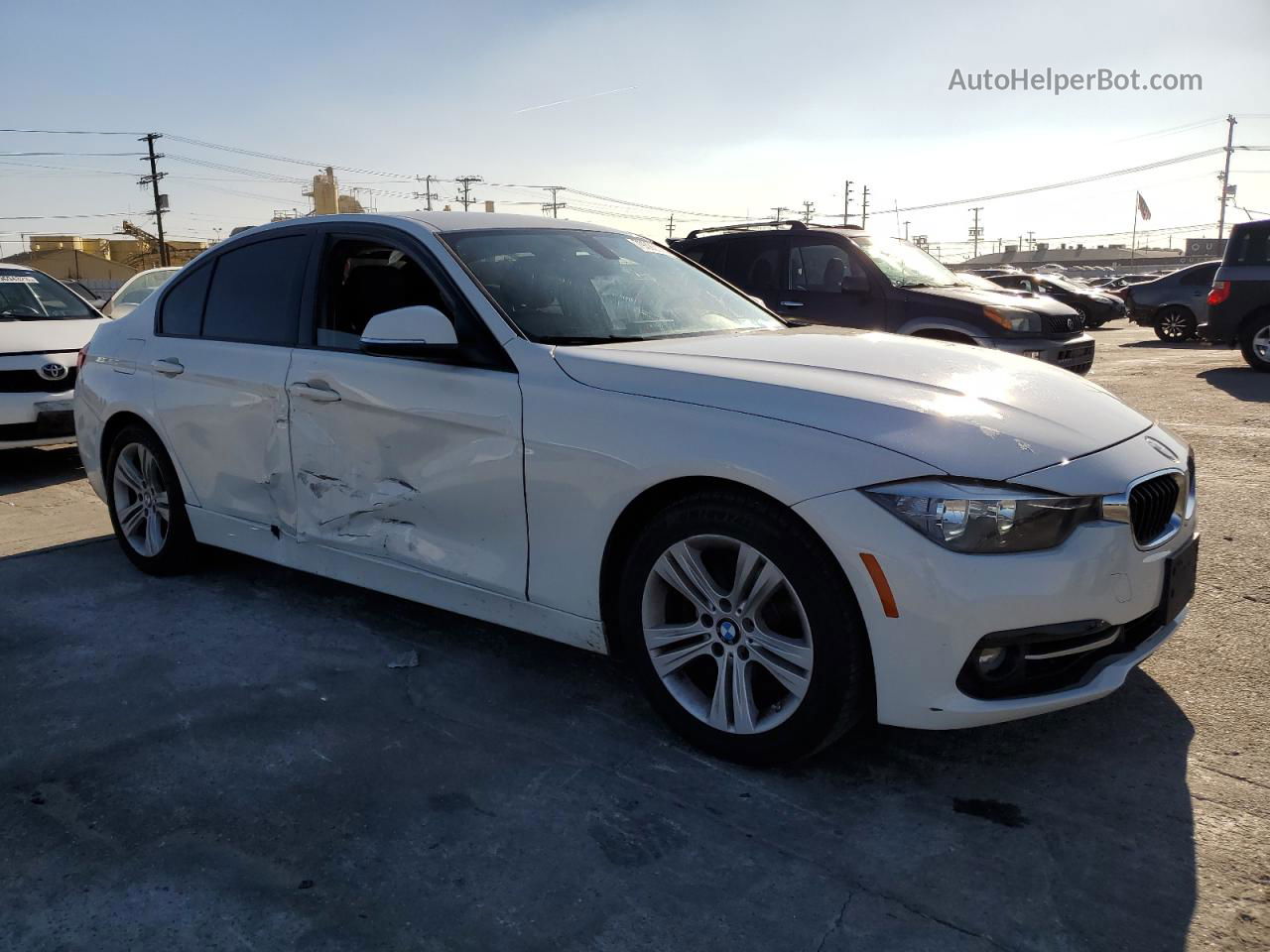 2016 Bmw 328 I Sulev White vin: WBA8E9C53GK644653